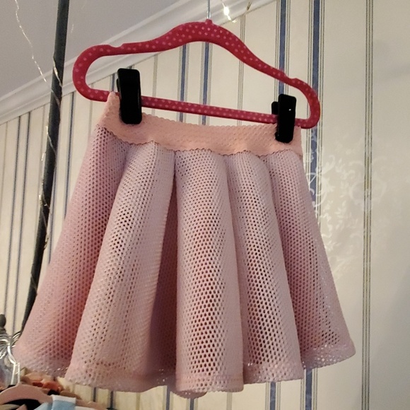 Hannah Banana Other - Hannah Banana Peach Mesh Circle Skirt NWOT